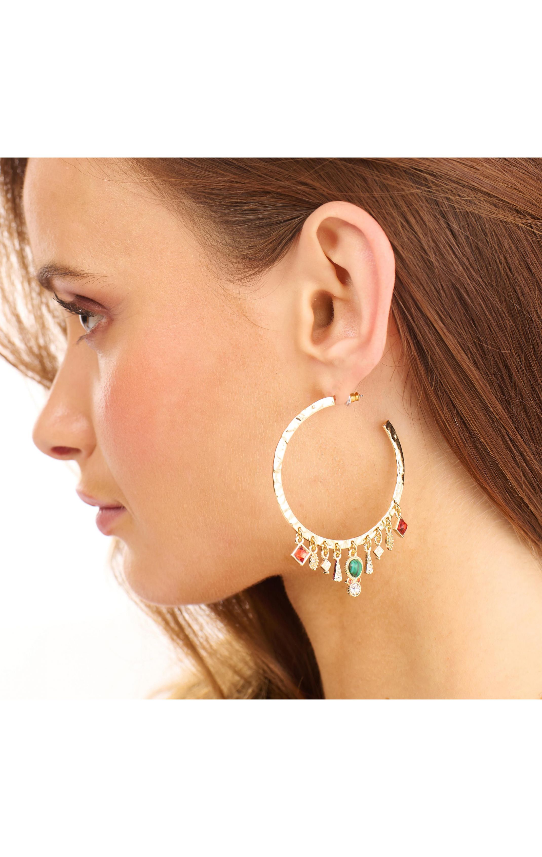  Boucles D'oreilles Abril Doré