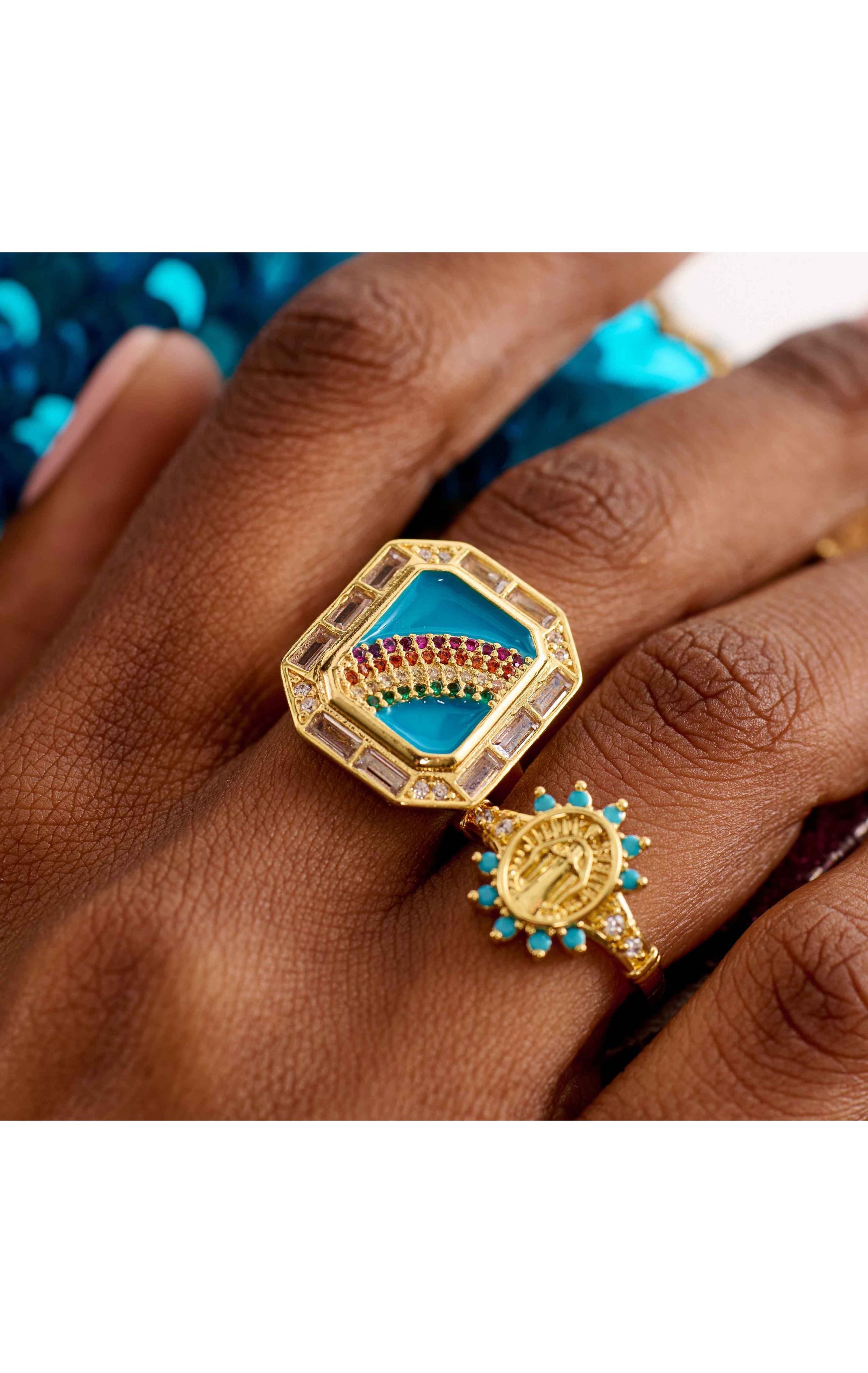  Bague Bruna Turquoise