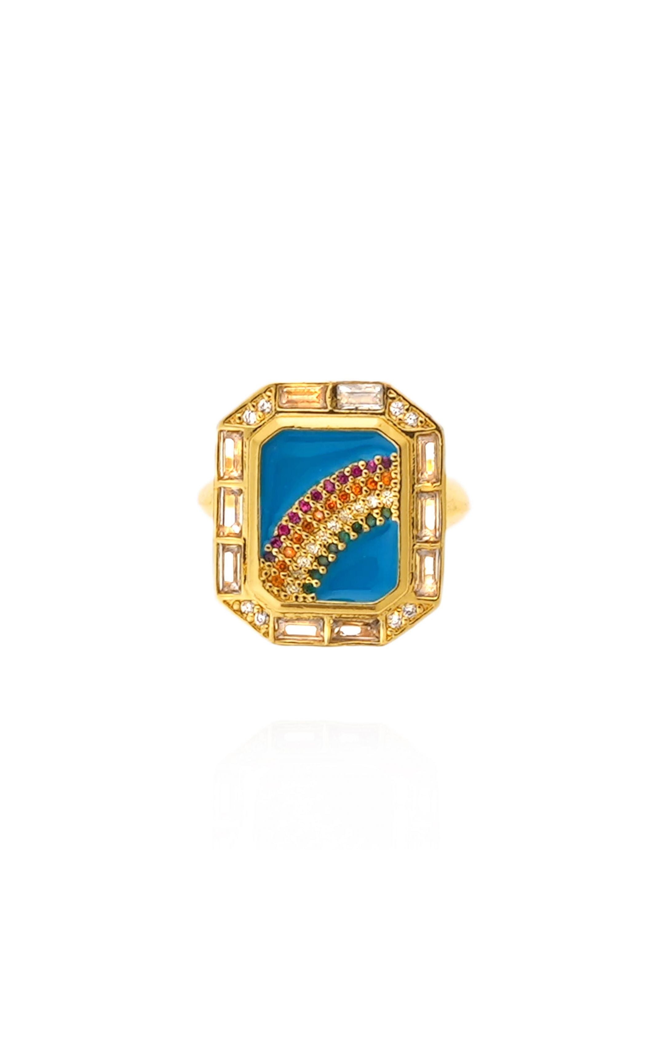  Bague Bruna Turquoise