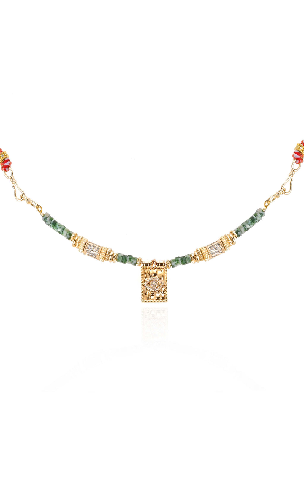  Collier Chamane Vert