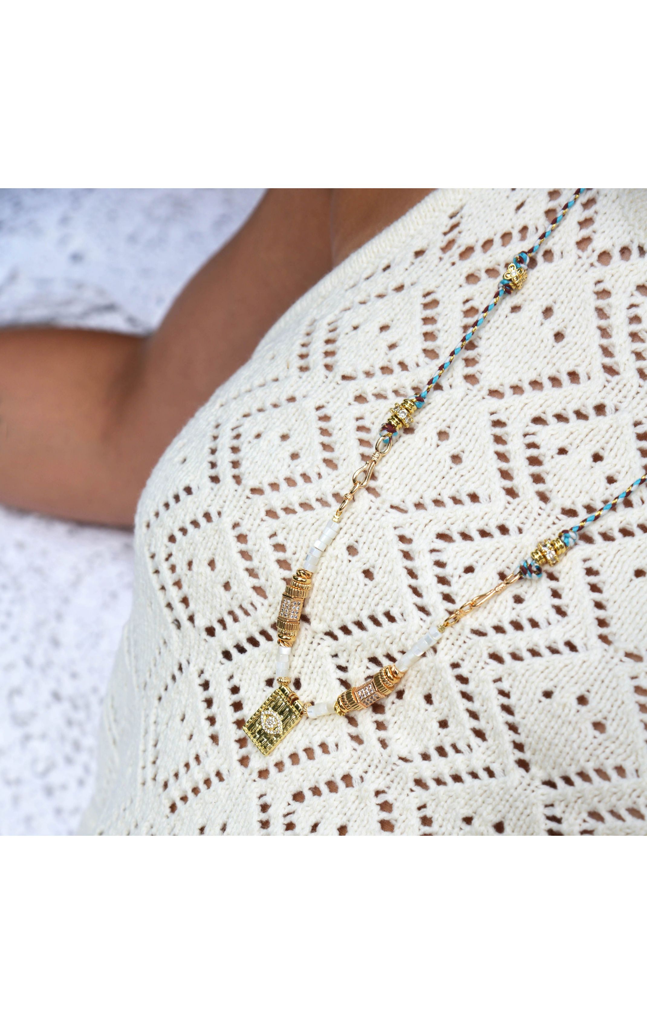  Collier Chamane Blanc