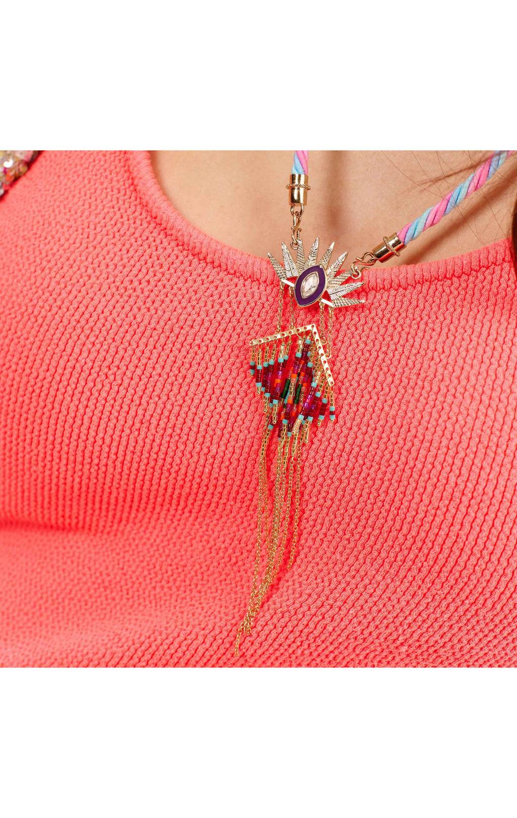  Collier Colombo Multicolore