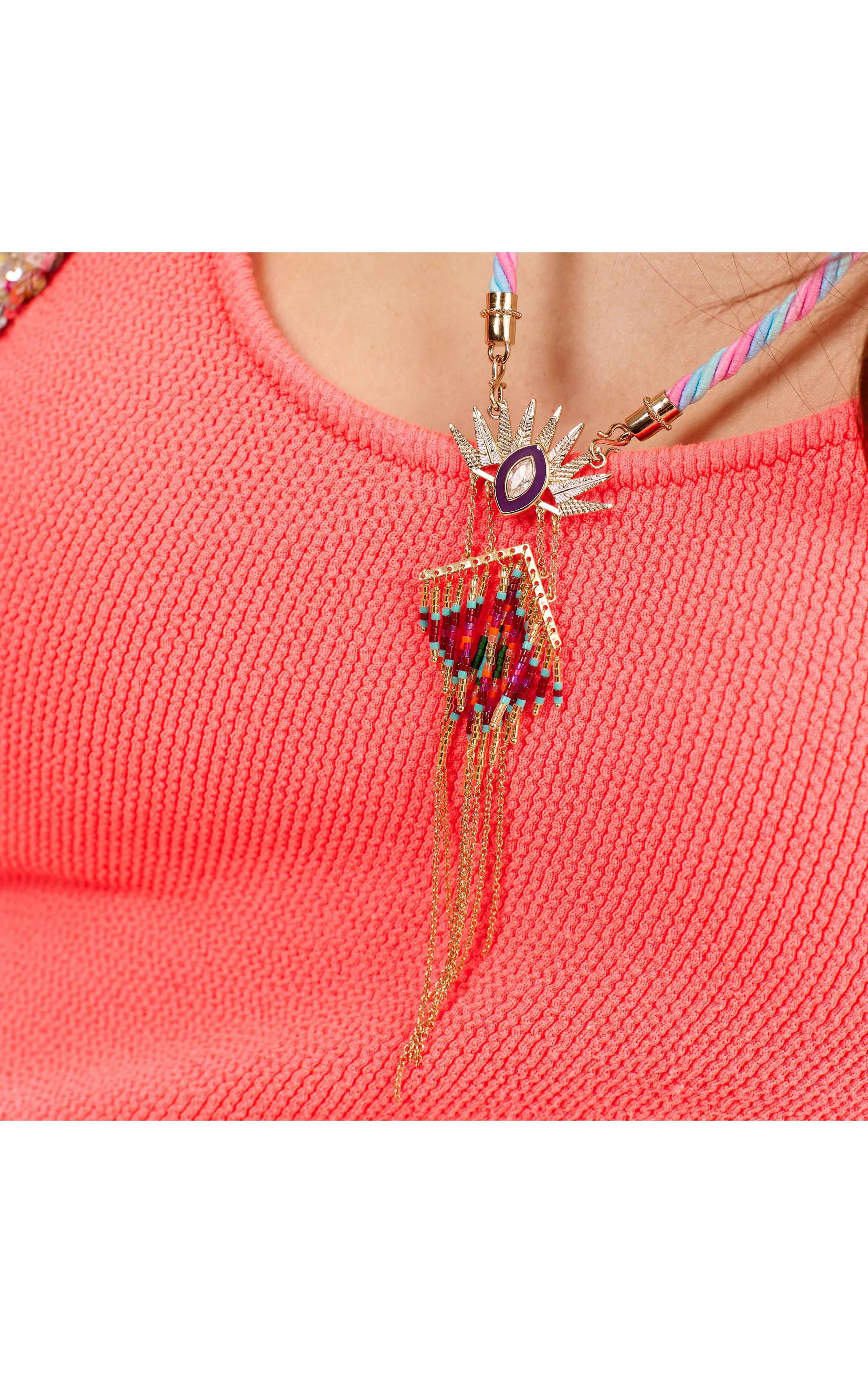 Collier Colombo Multicolore