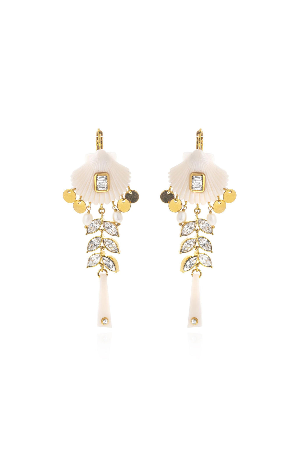  Boucles D'oreilles Coralie Blanc