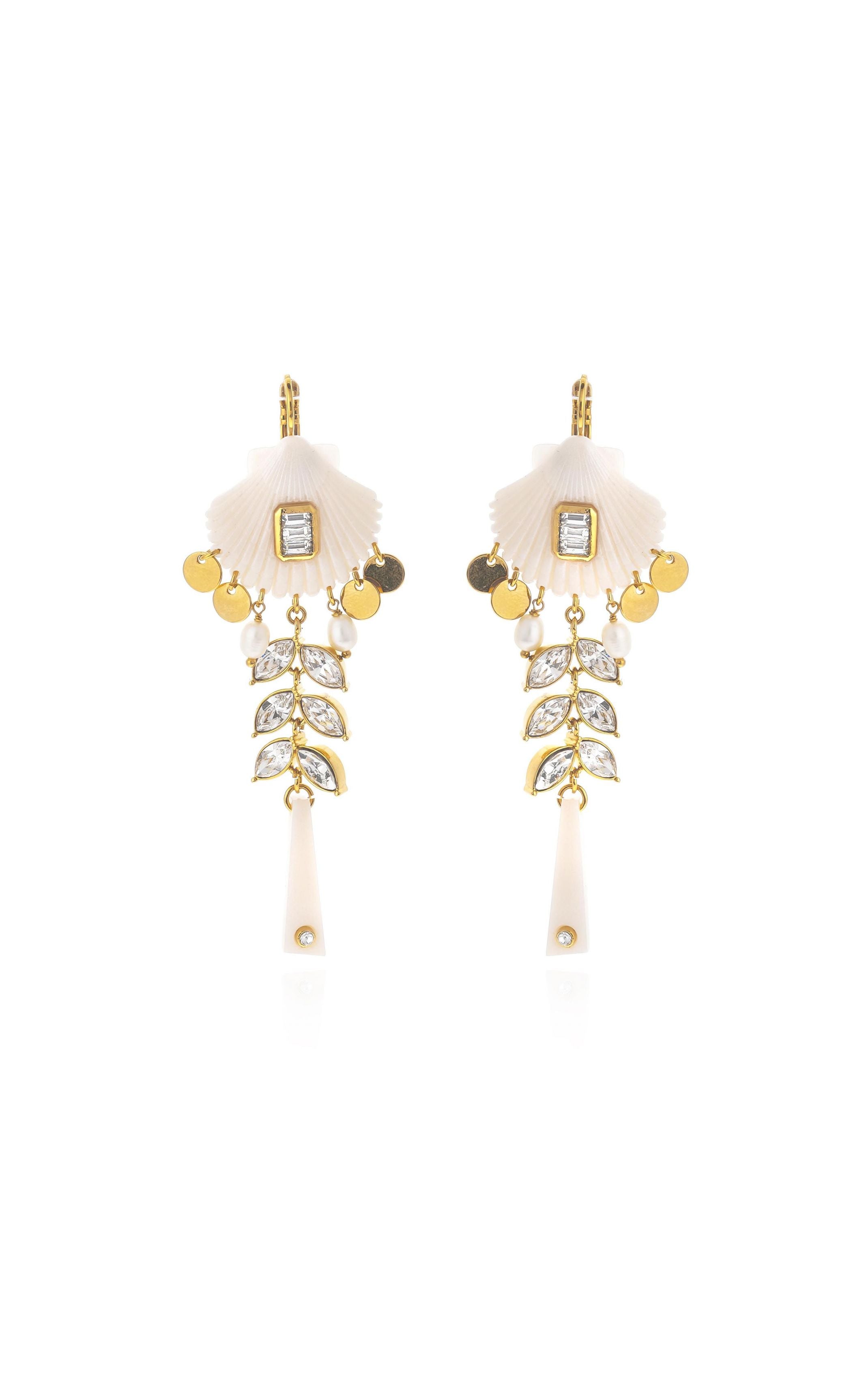  Boucles D'oreilles Coralie Blanc