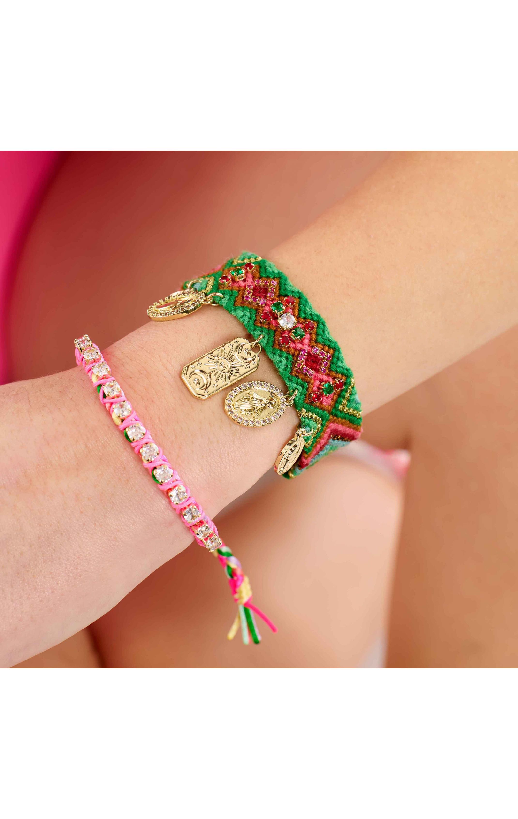  Bracelet Cruzes Vert