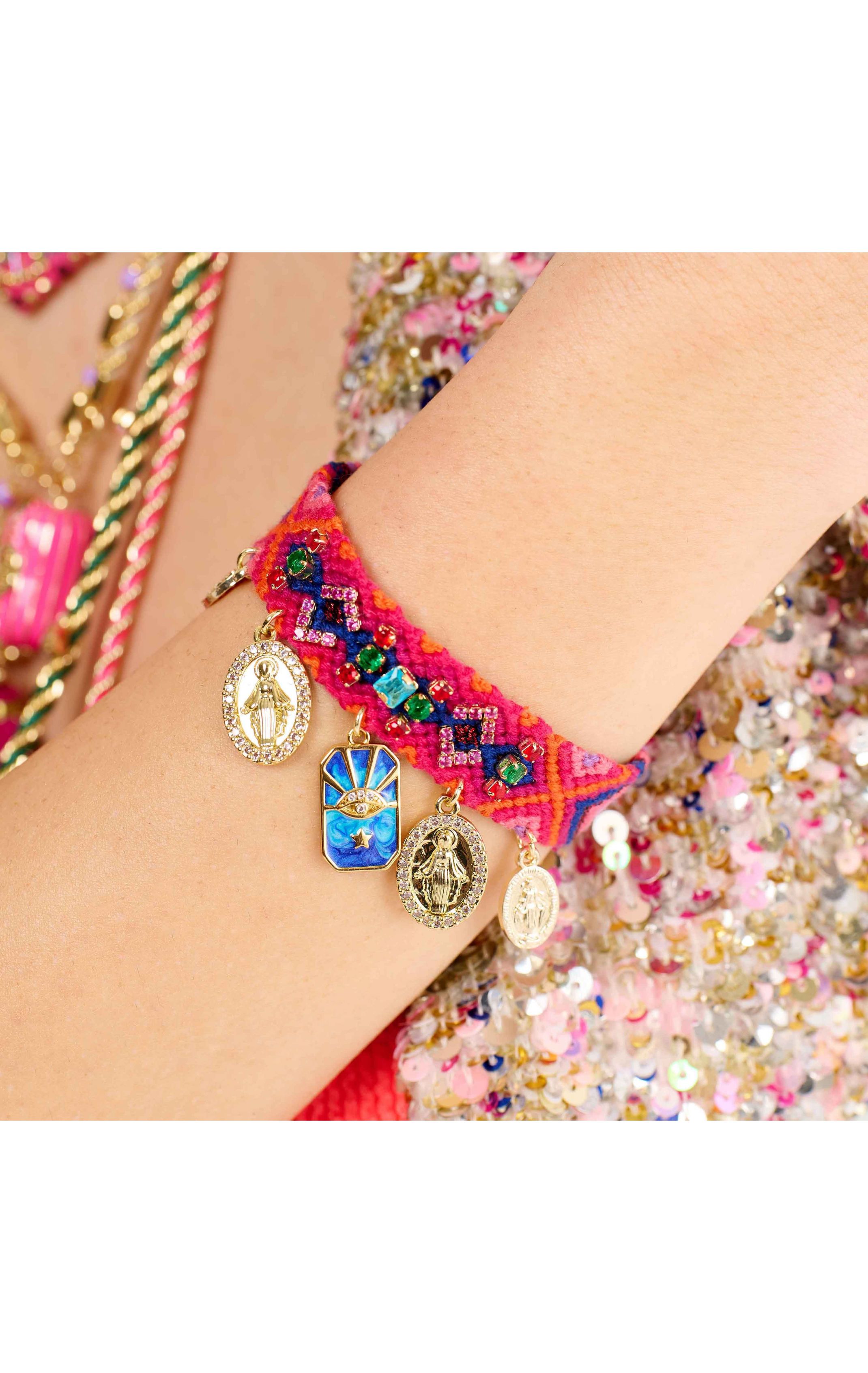  Bracelet Cruzes Rose