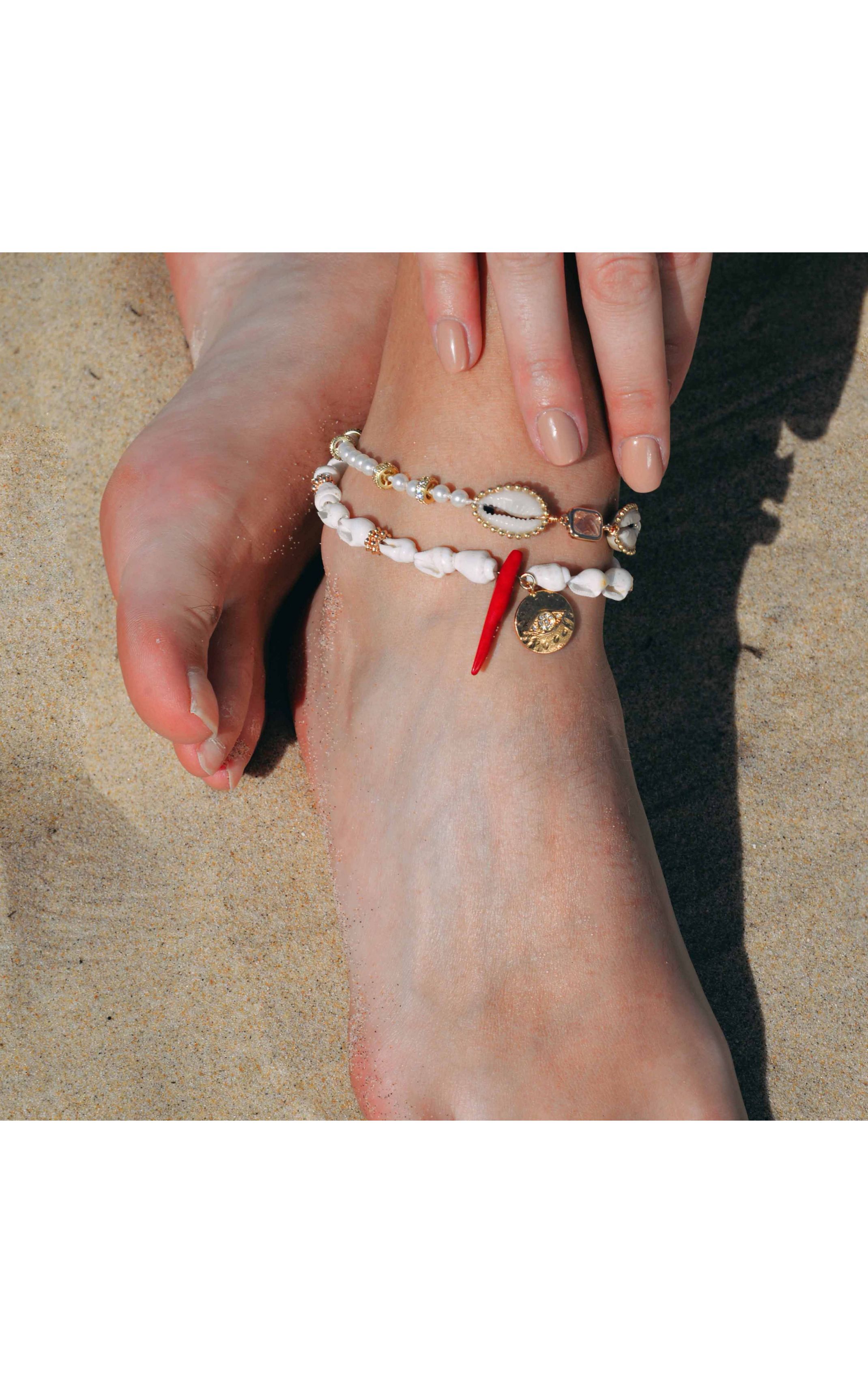  Bracelet De Cheville Eliot Blanc