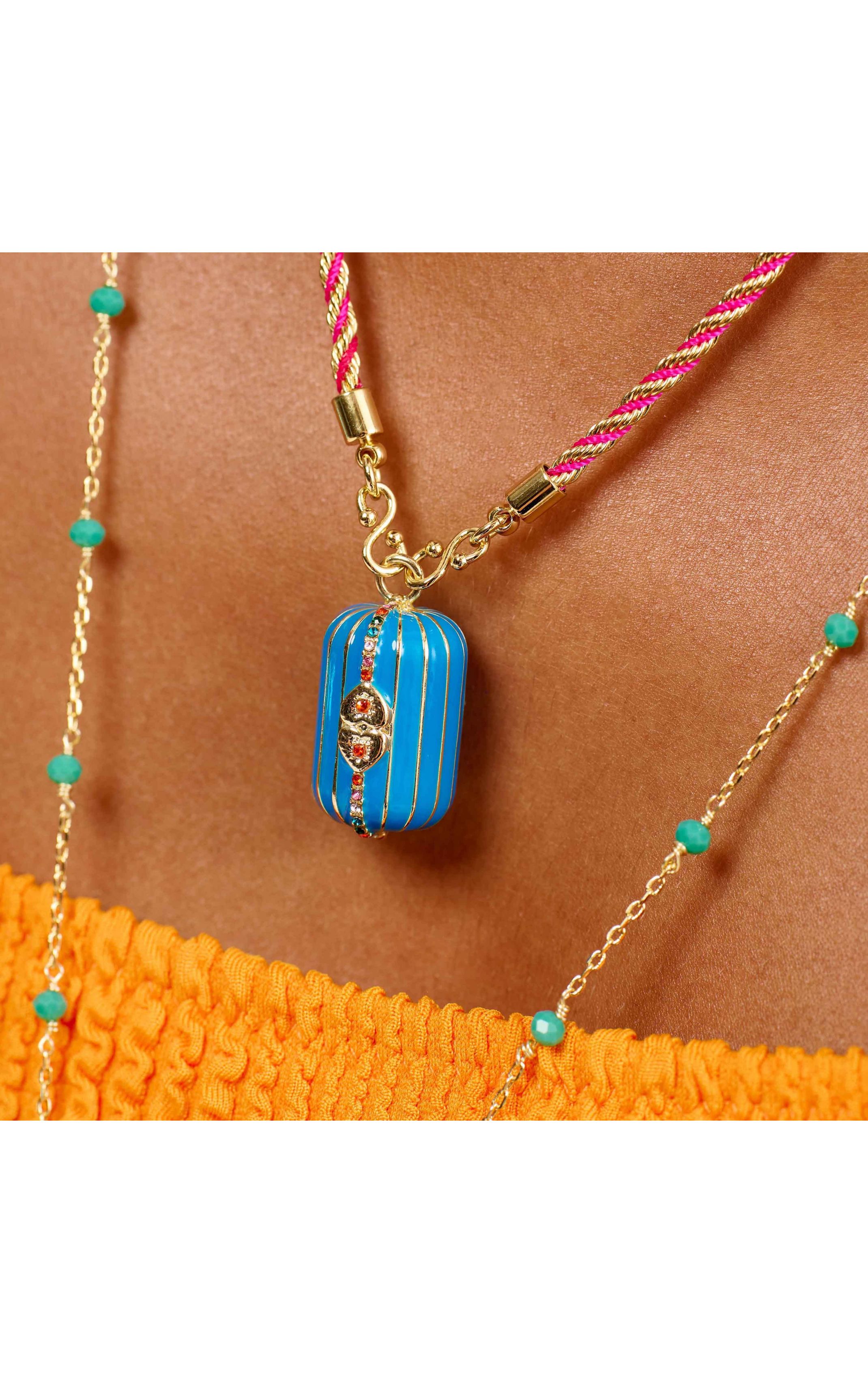  Collier Felice Bleu
