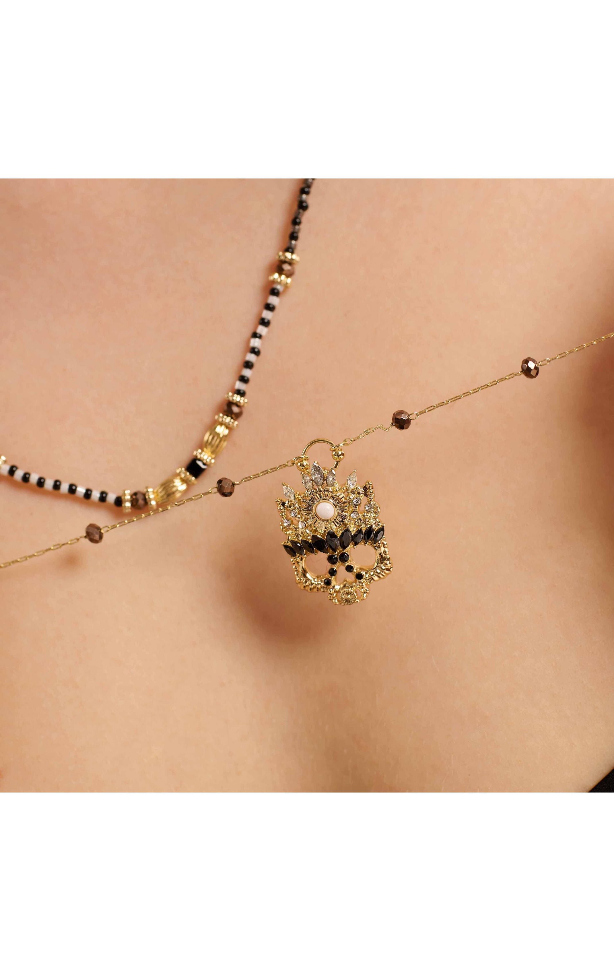  Collier Heartbeat Noir