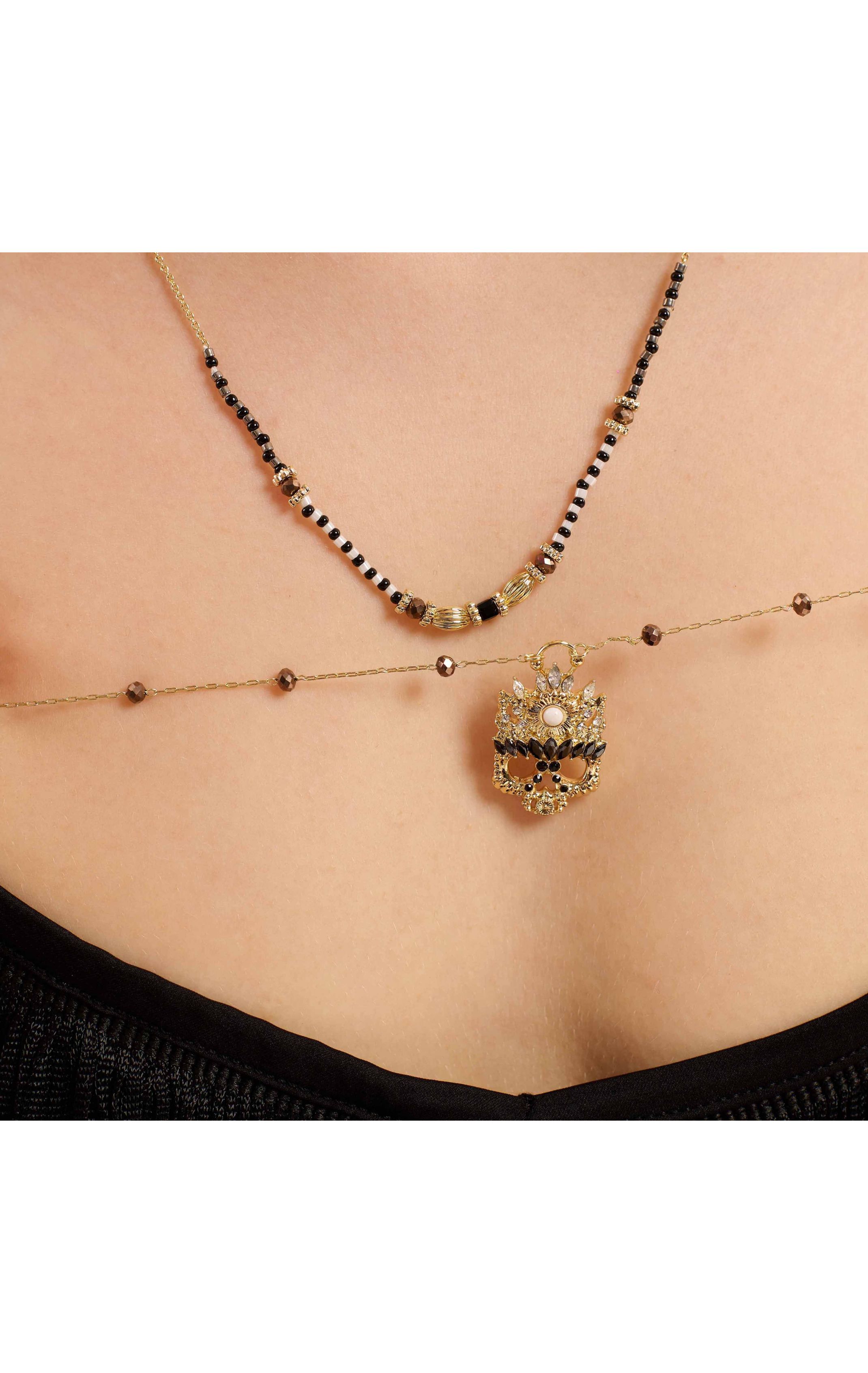  Collier Heartbeat Noir