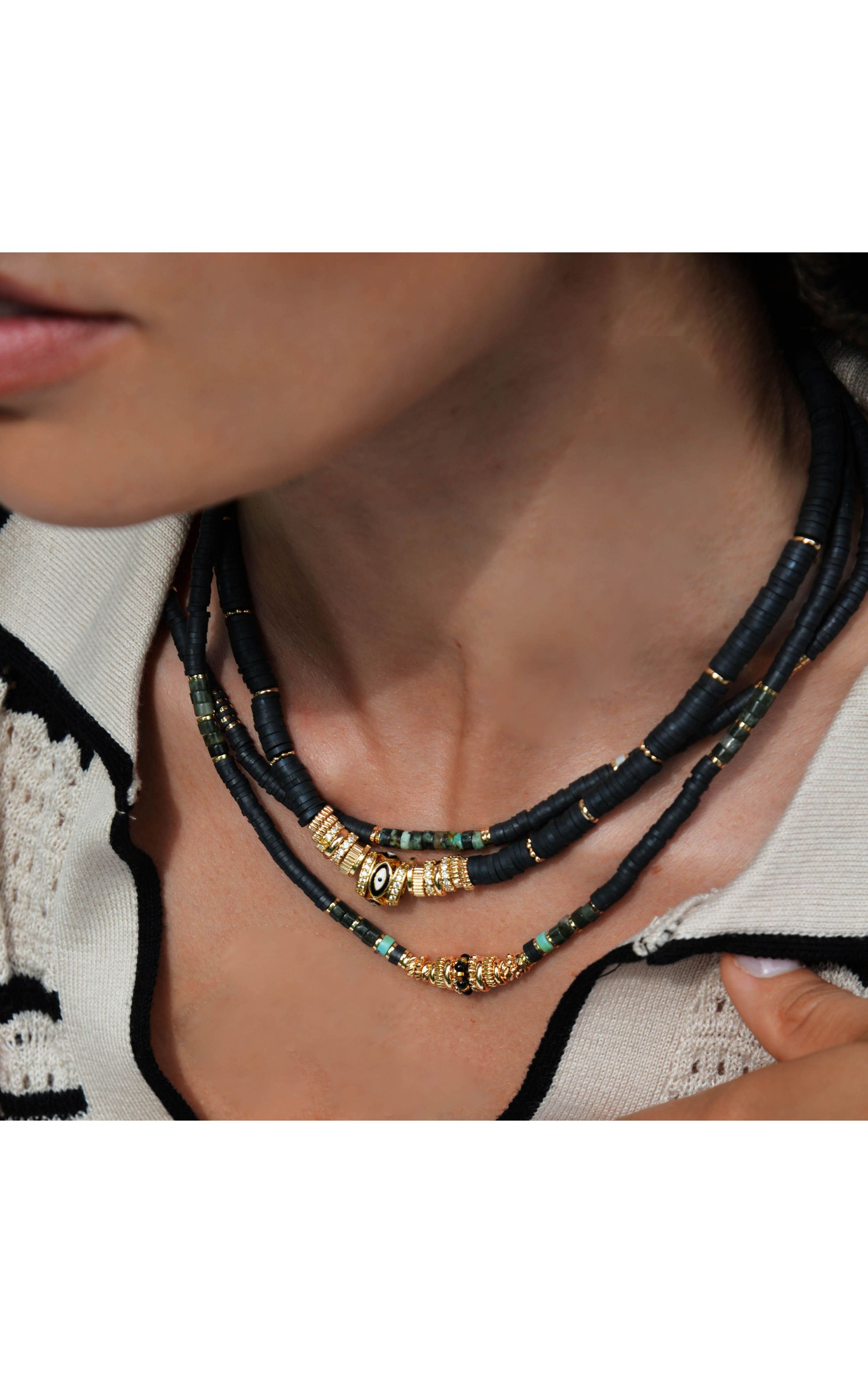  Collier Jaipur Noir
