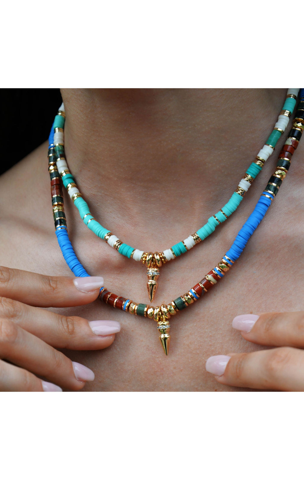  Collier Jaipur Aqua
