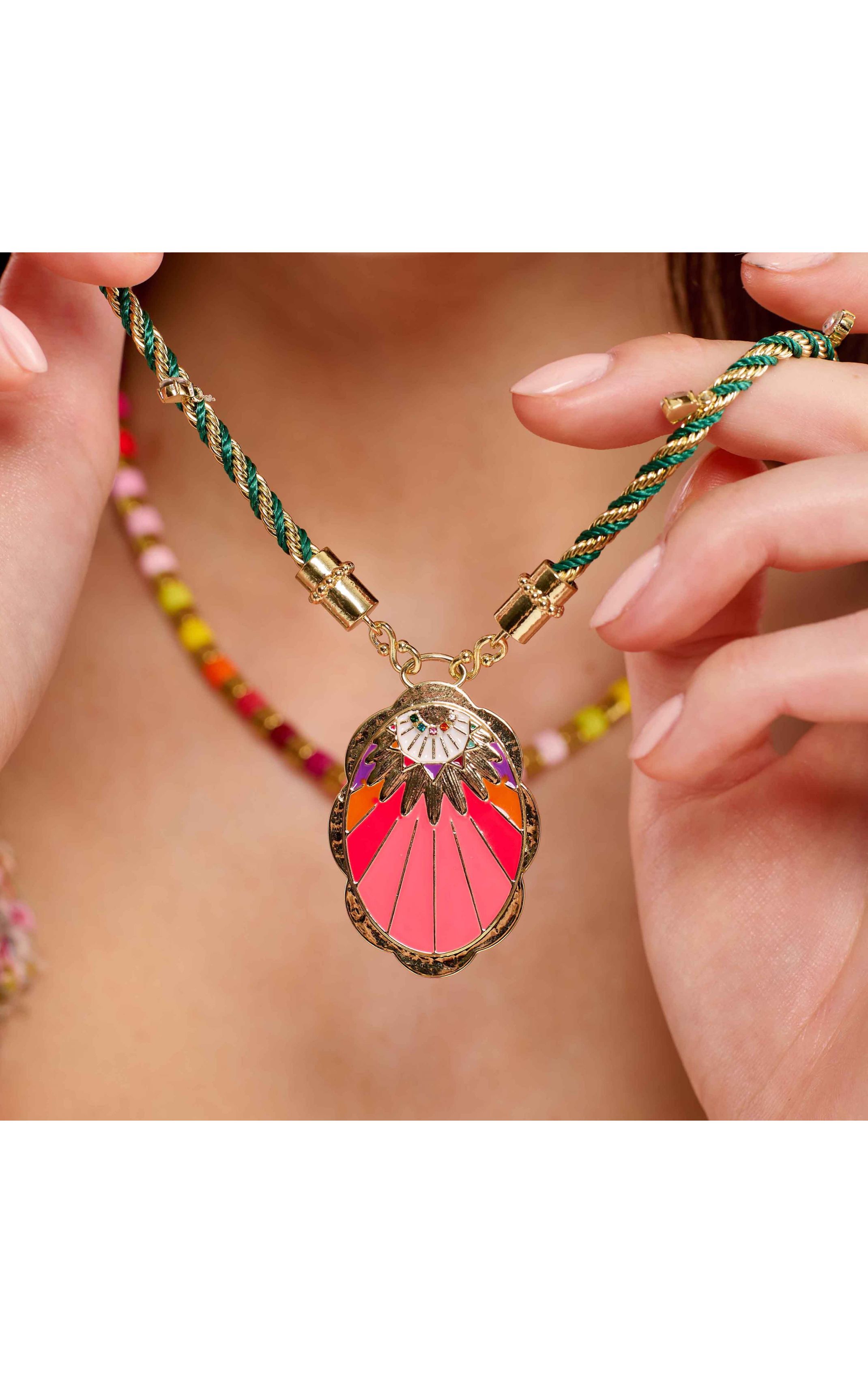  Collier Leopolda Multicolore