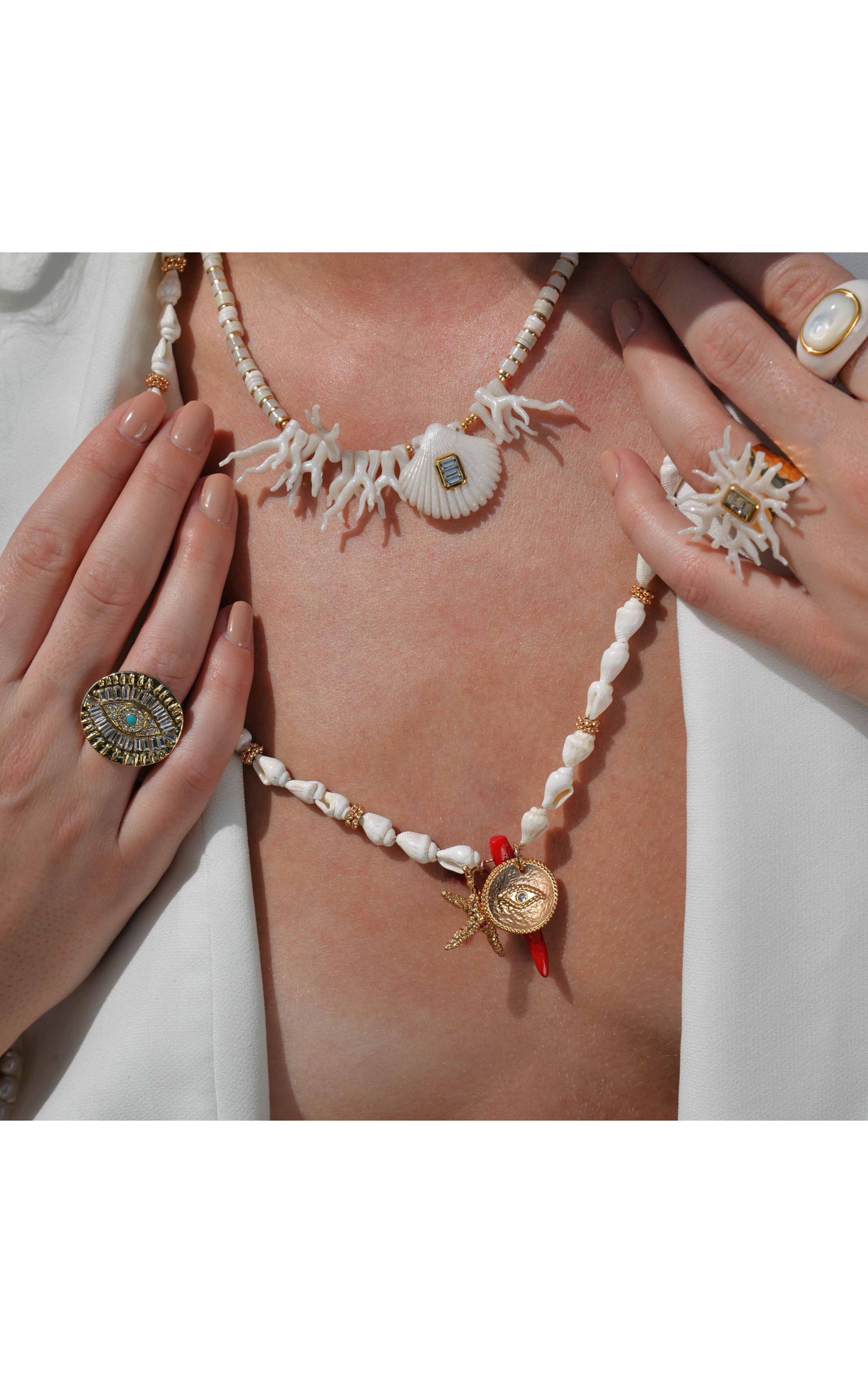  Collier Martin Blanc
