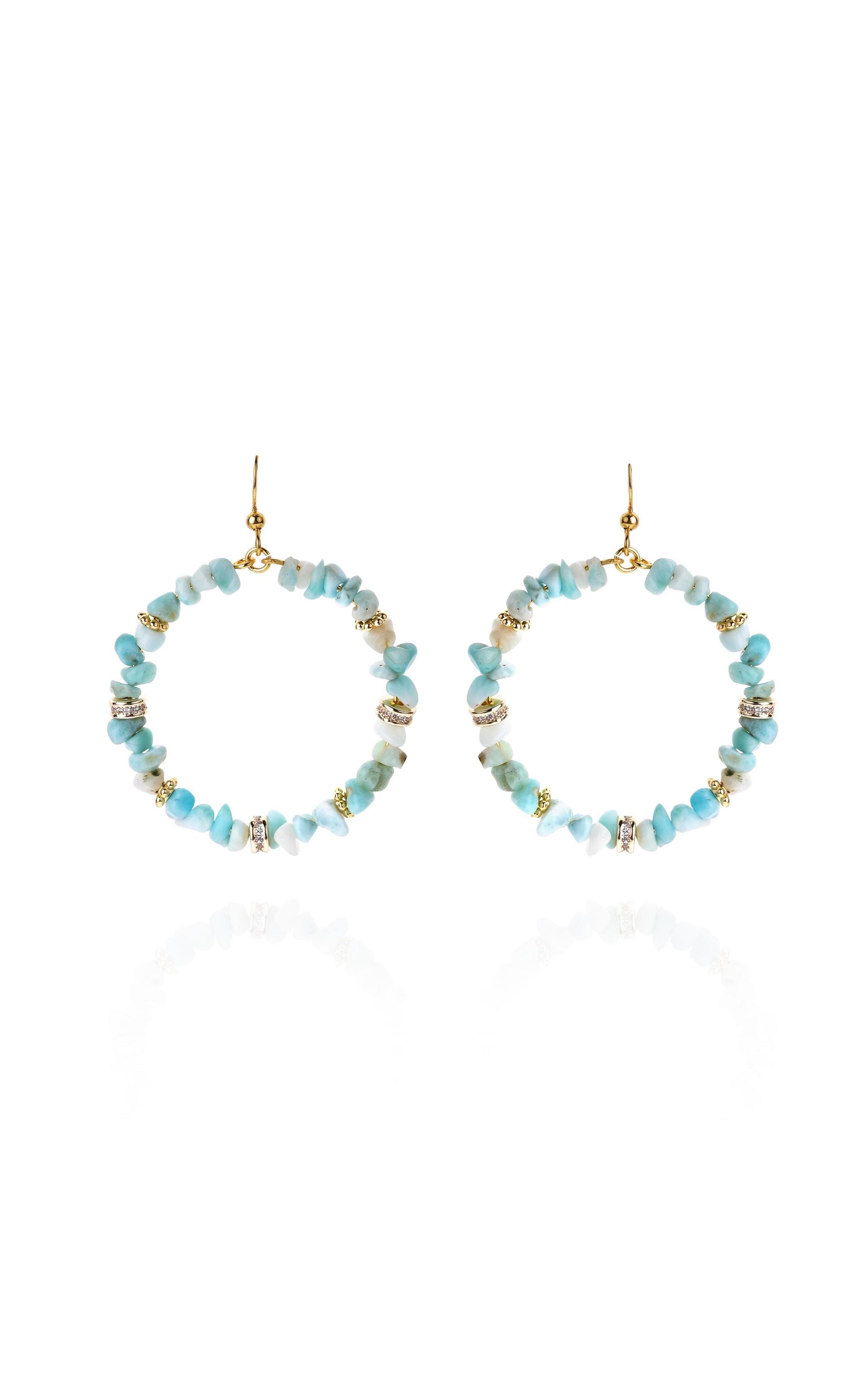  Boucles D'oreilles Martinika Turquoise