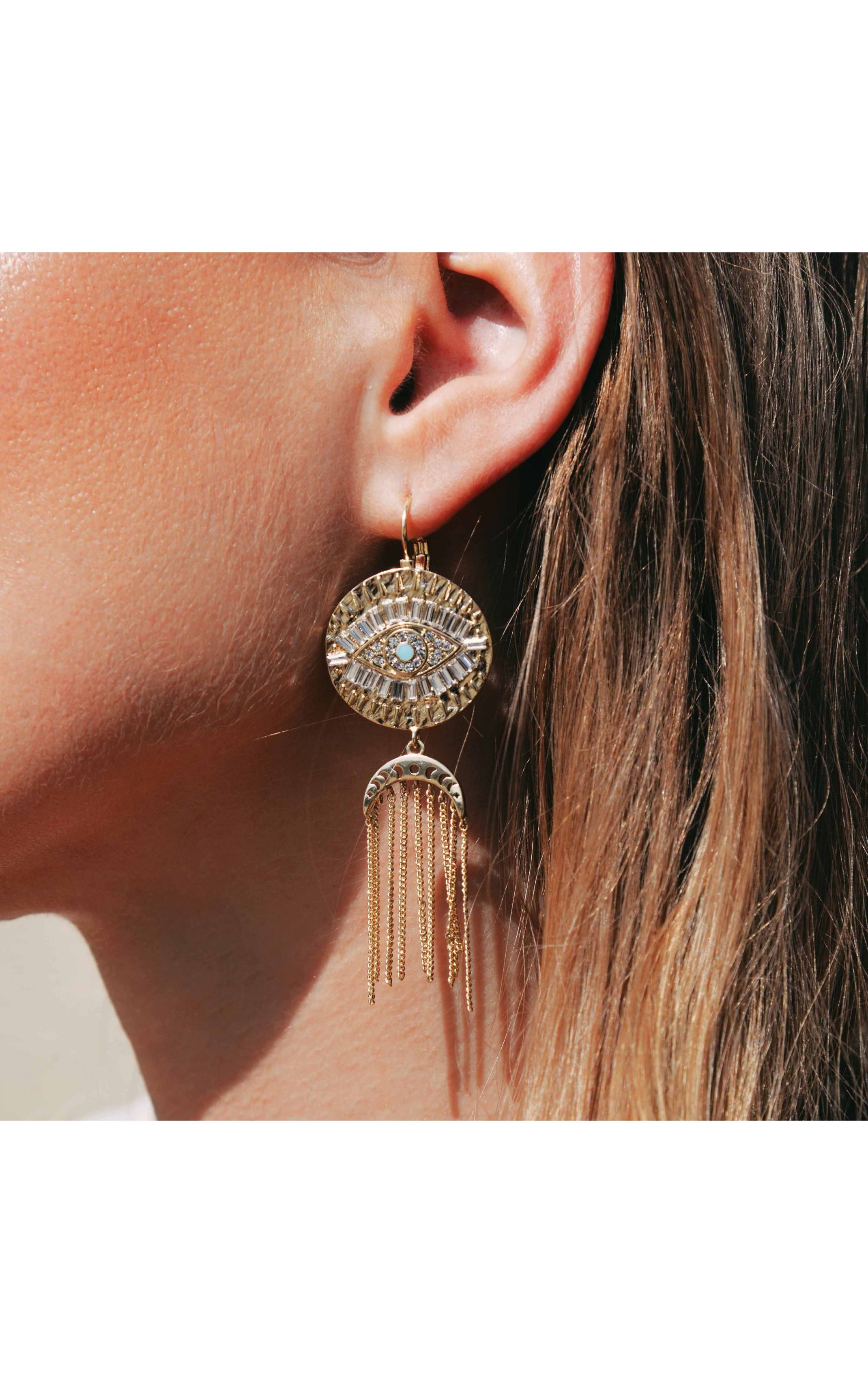  Boucles D'oreilles Mistik Doré