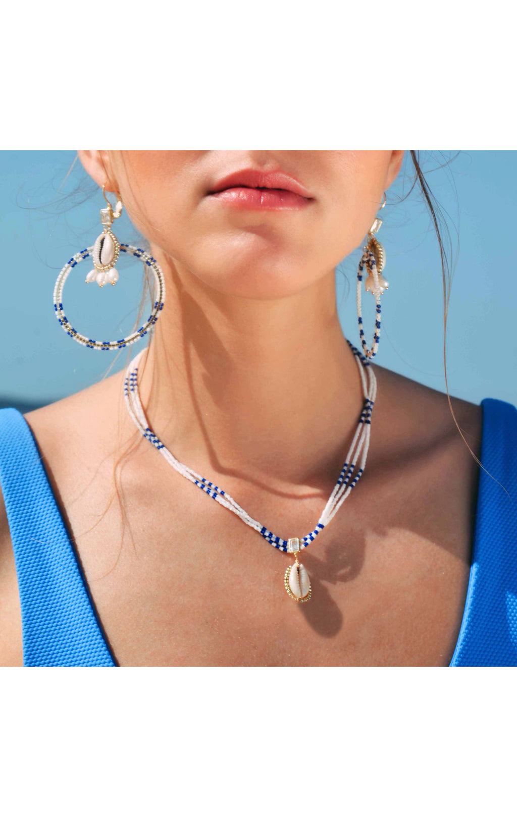  Collier Nymphe Blanc
