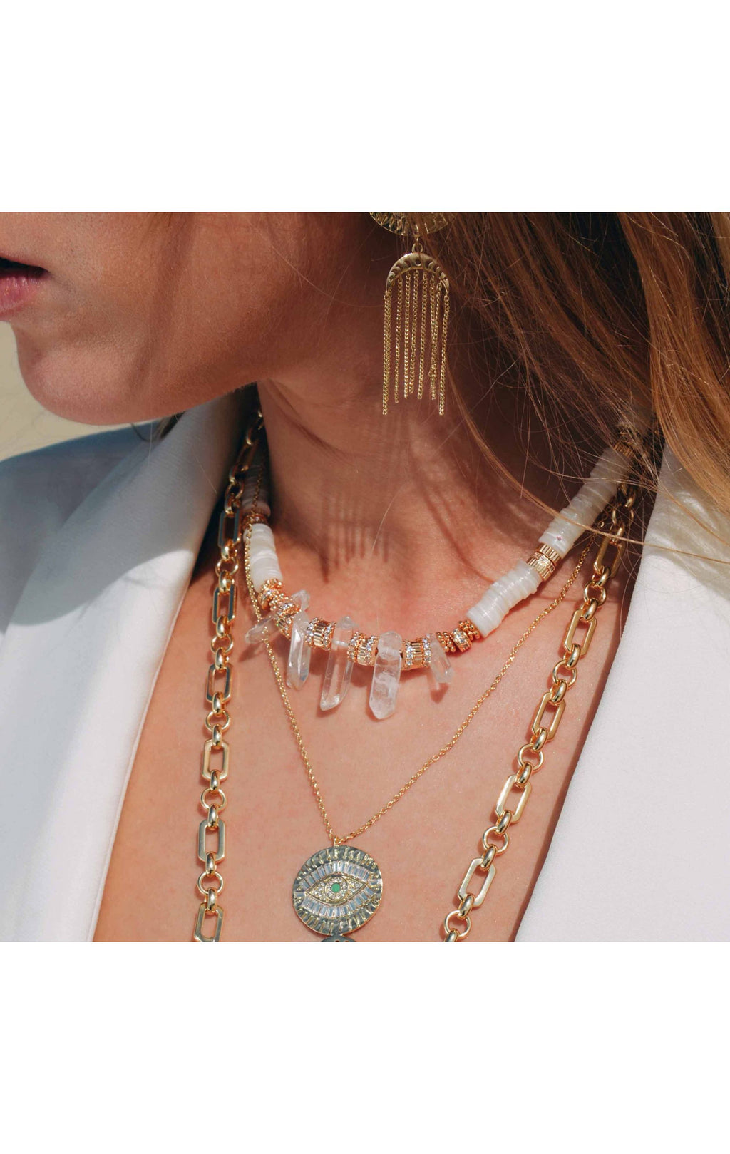  Collier Oscar Blanc