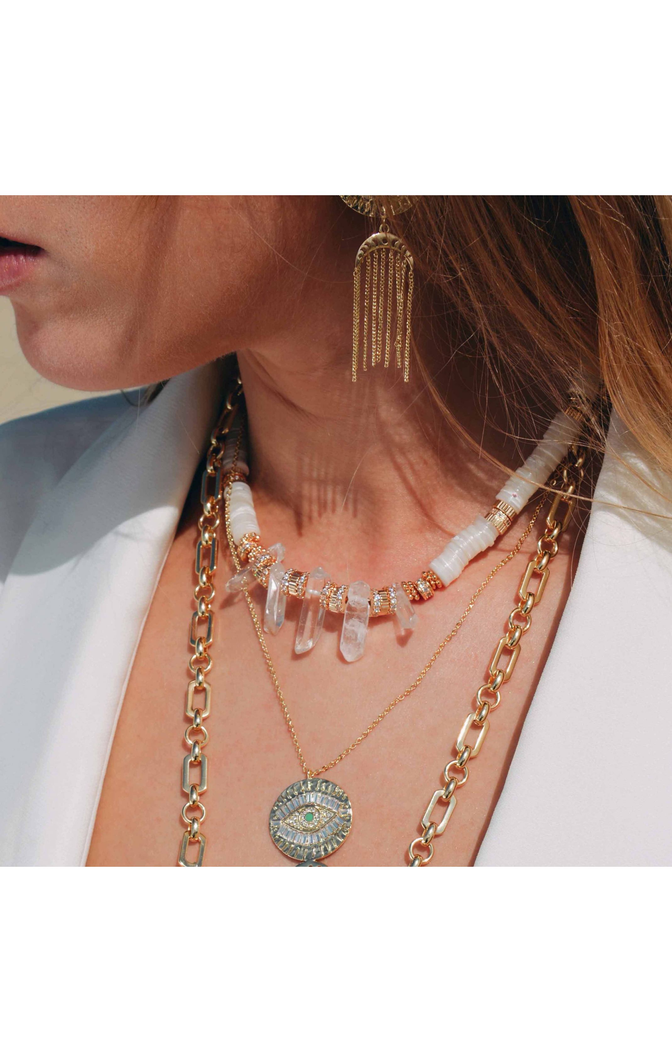  Collier Oscar Blanc