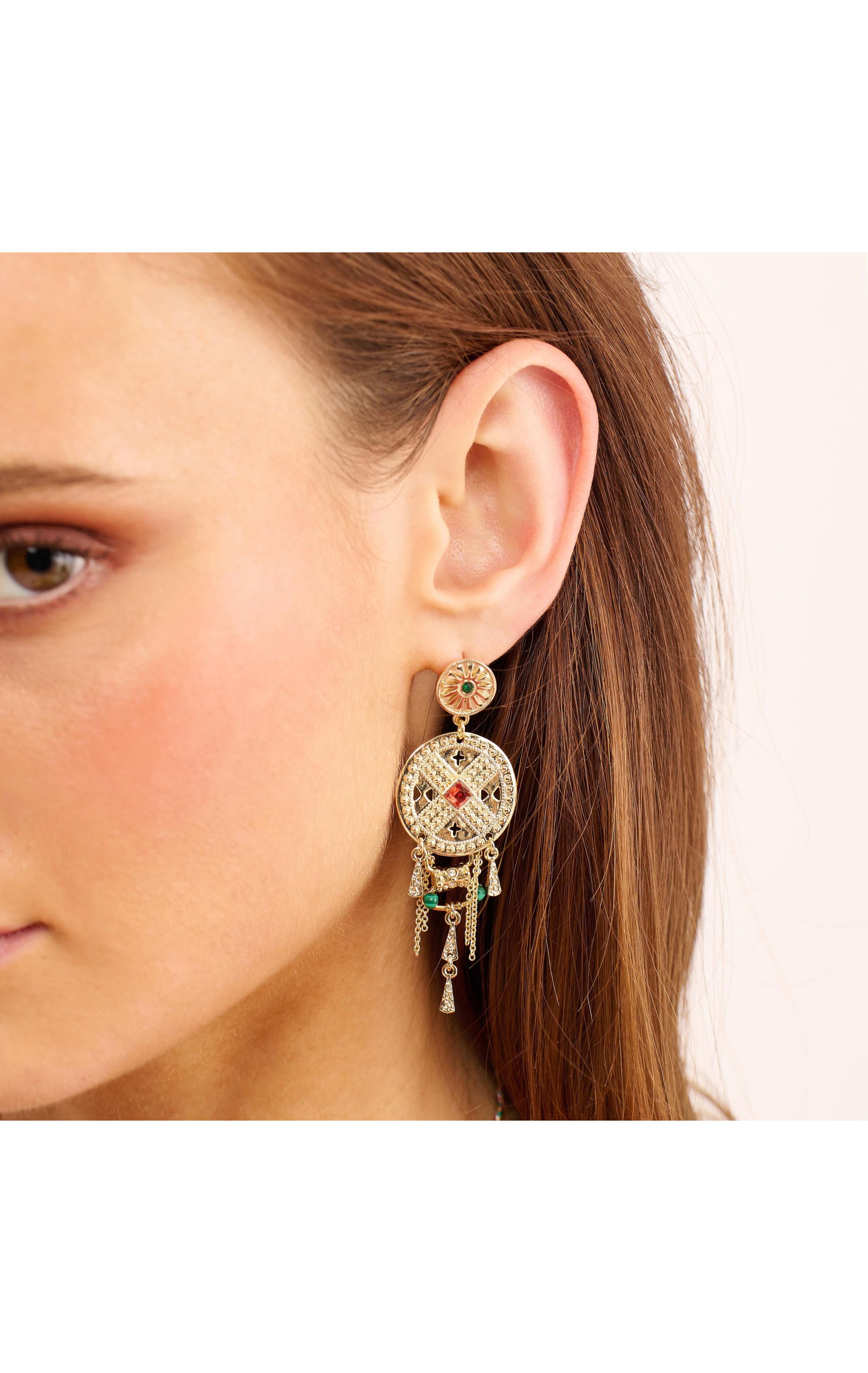  Boucles D'oreilles Paramor Doré