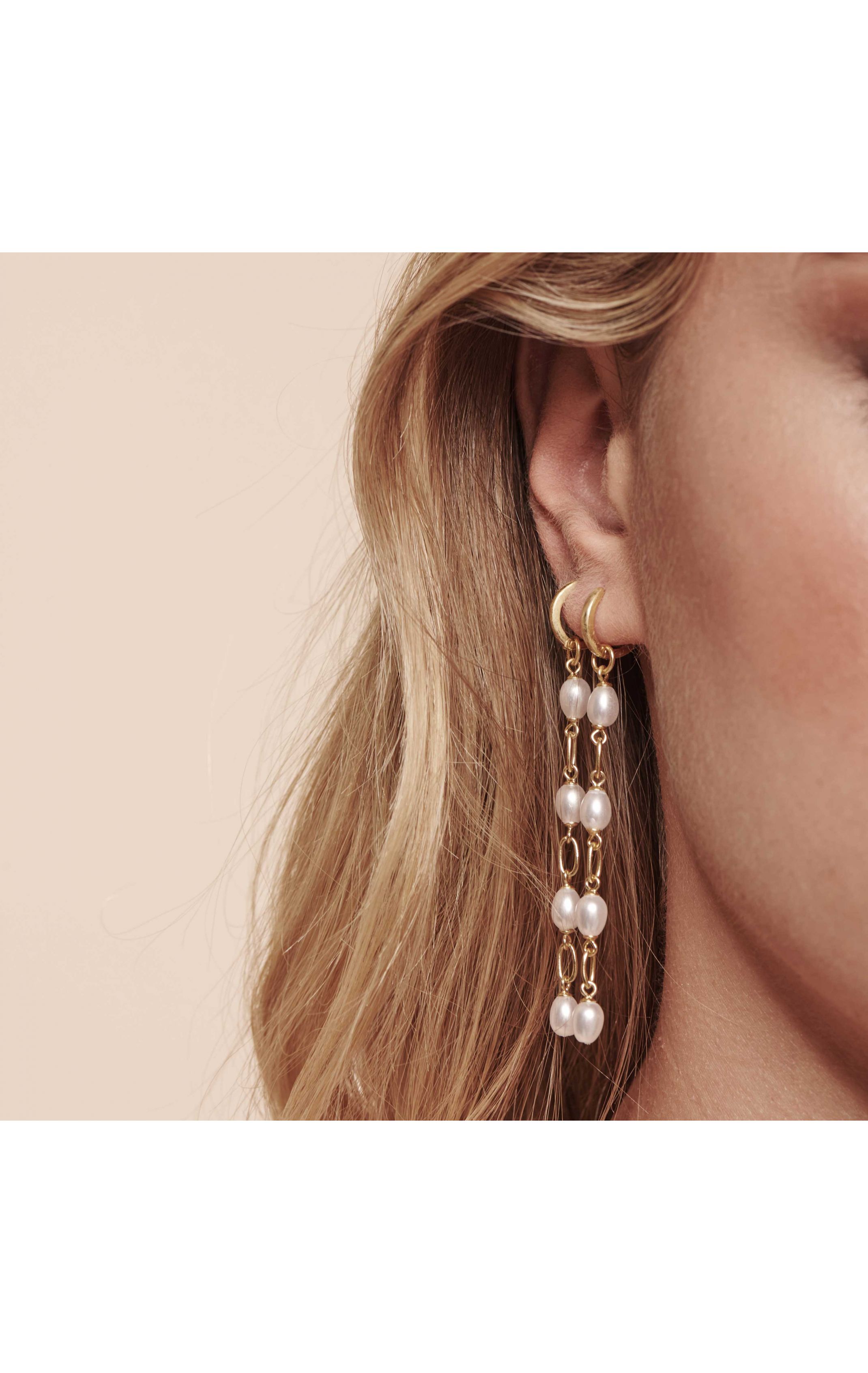  Boucles D'oreilles Pearly