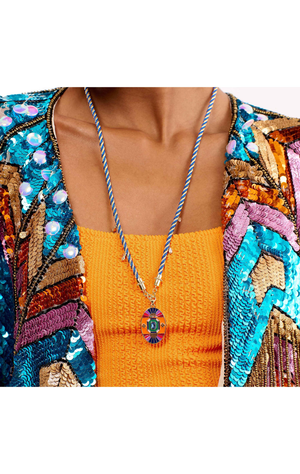  Collier Pesos Multicolore