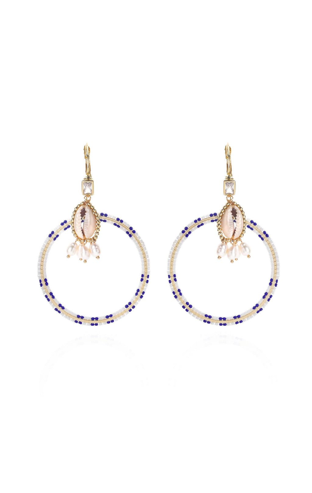  Boucles D'oreilles Recif Blanc