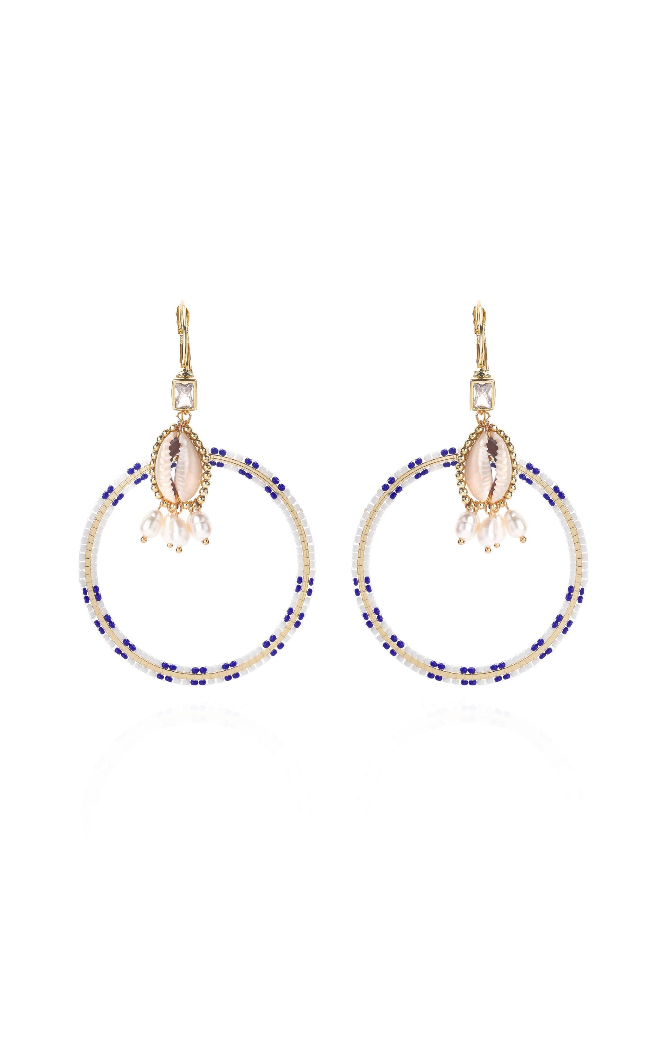  Boucles D'oreilles Recif Blanc
