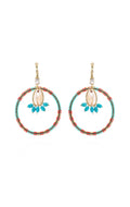  Boucles D'oreilles Recif Turquoise