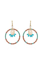  Boucles D'oreilles Recif Turquoise