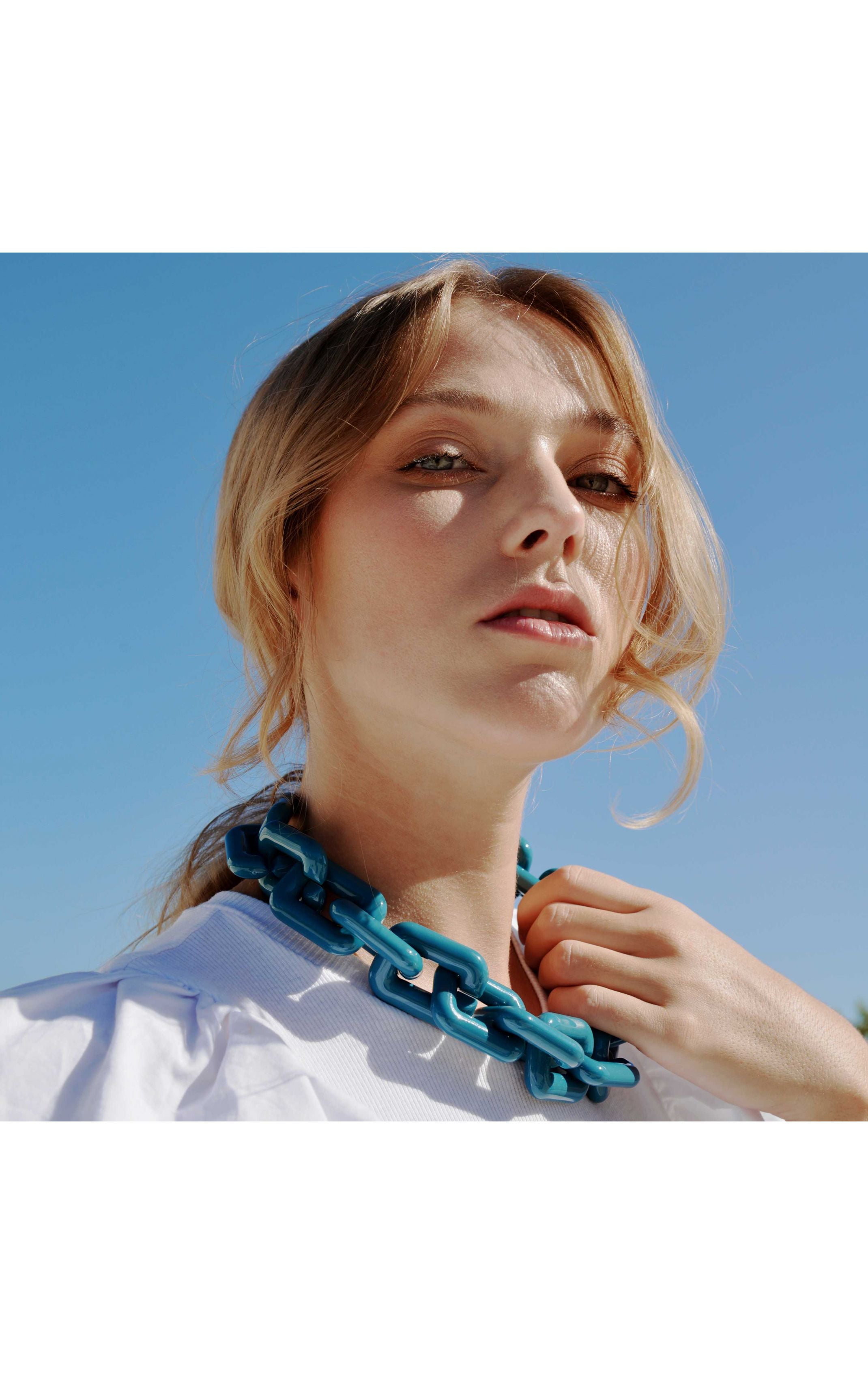  Collier Rhymes Bleu