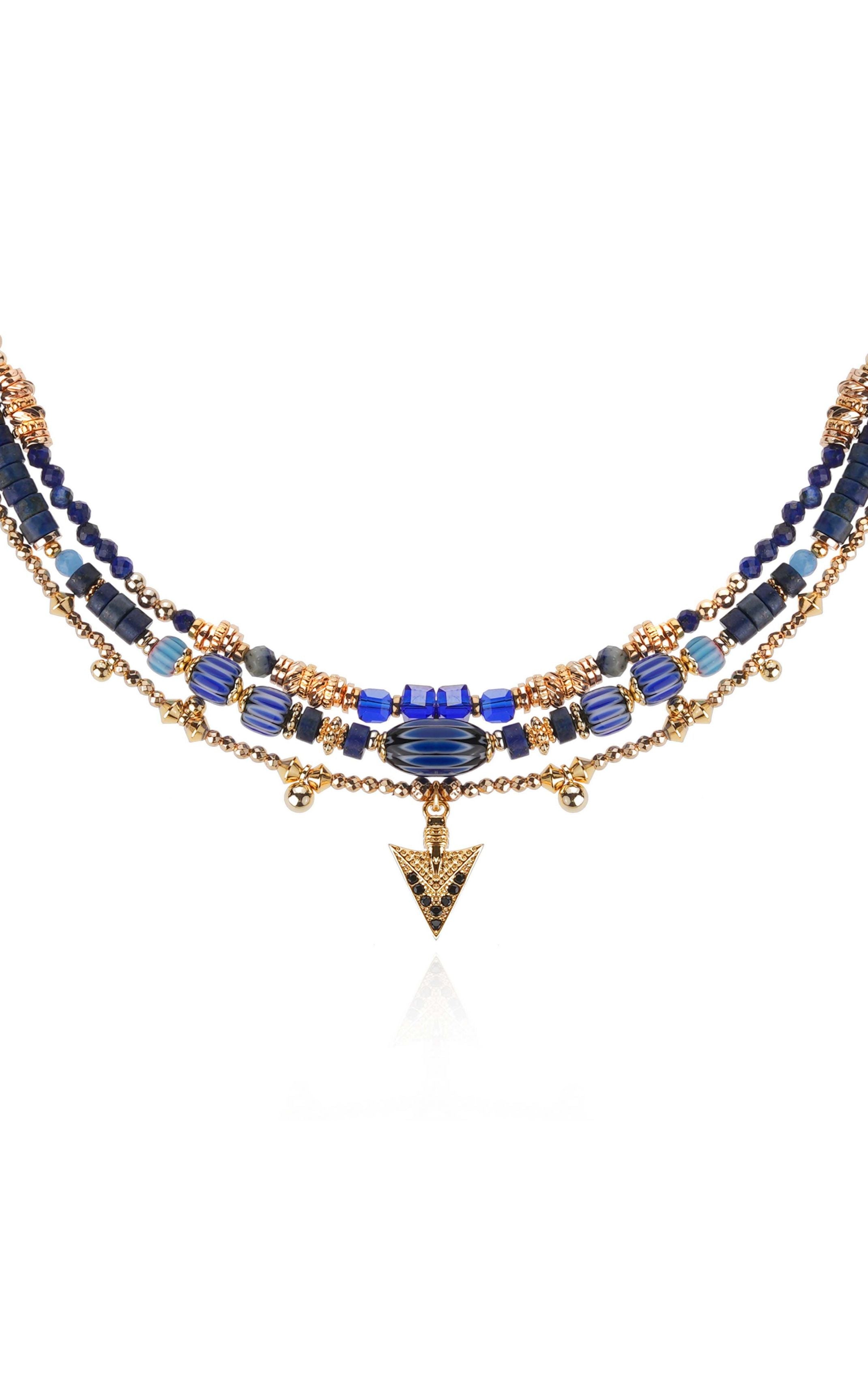  Collier Trion Bleu