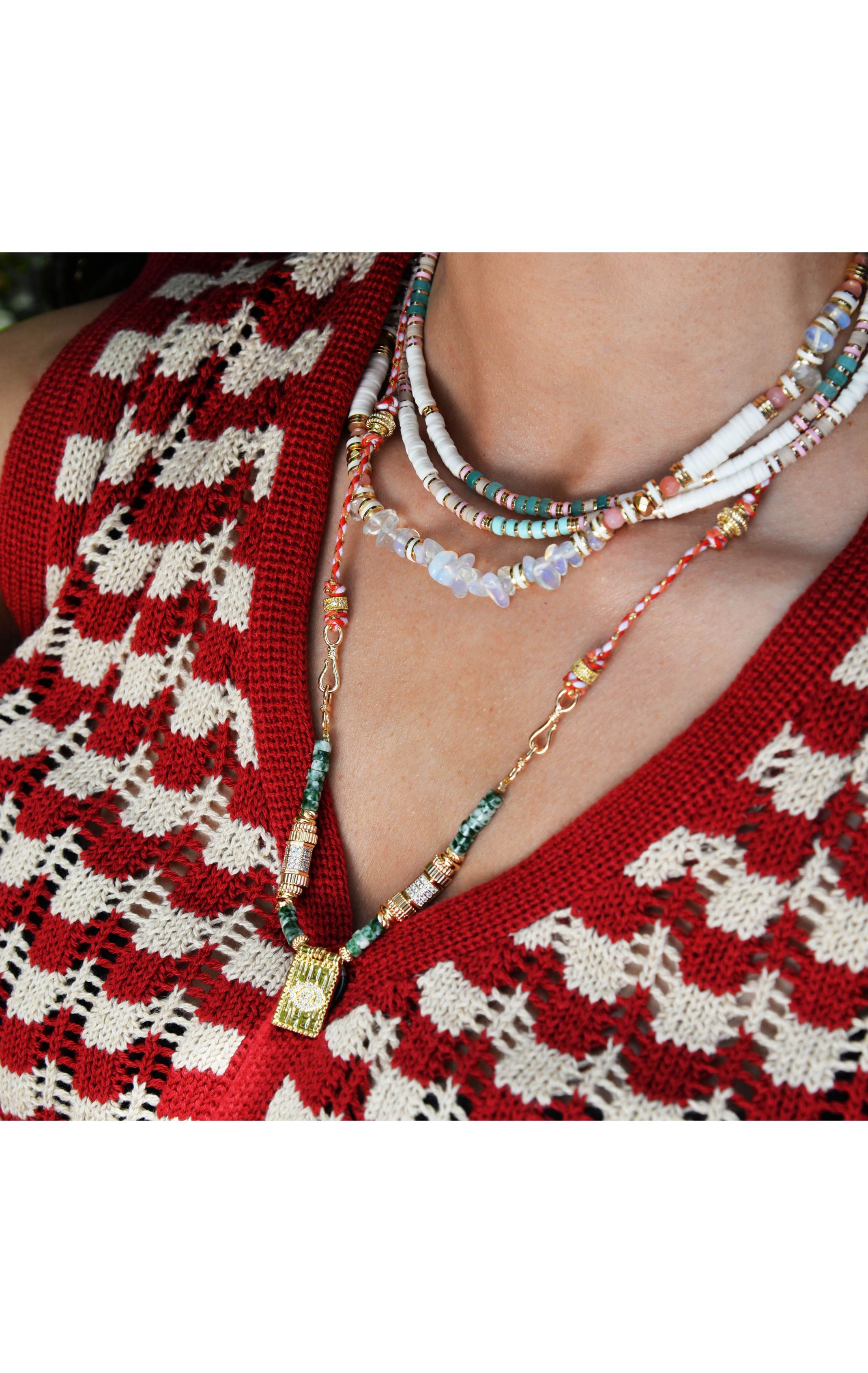  Collier Trion Blanc