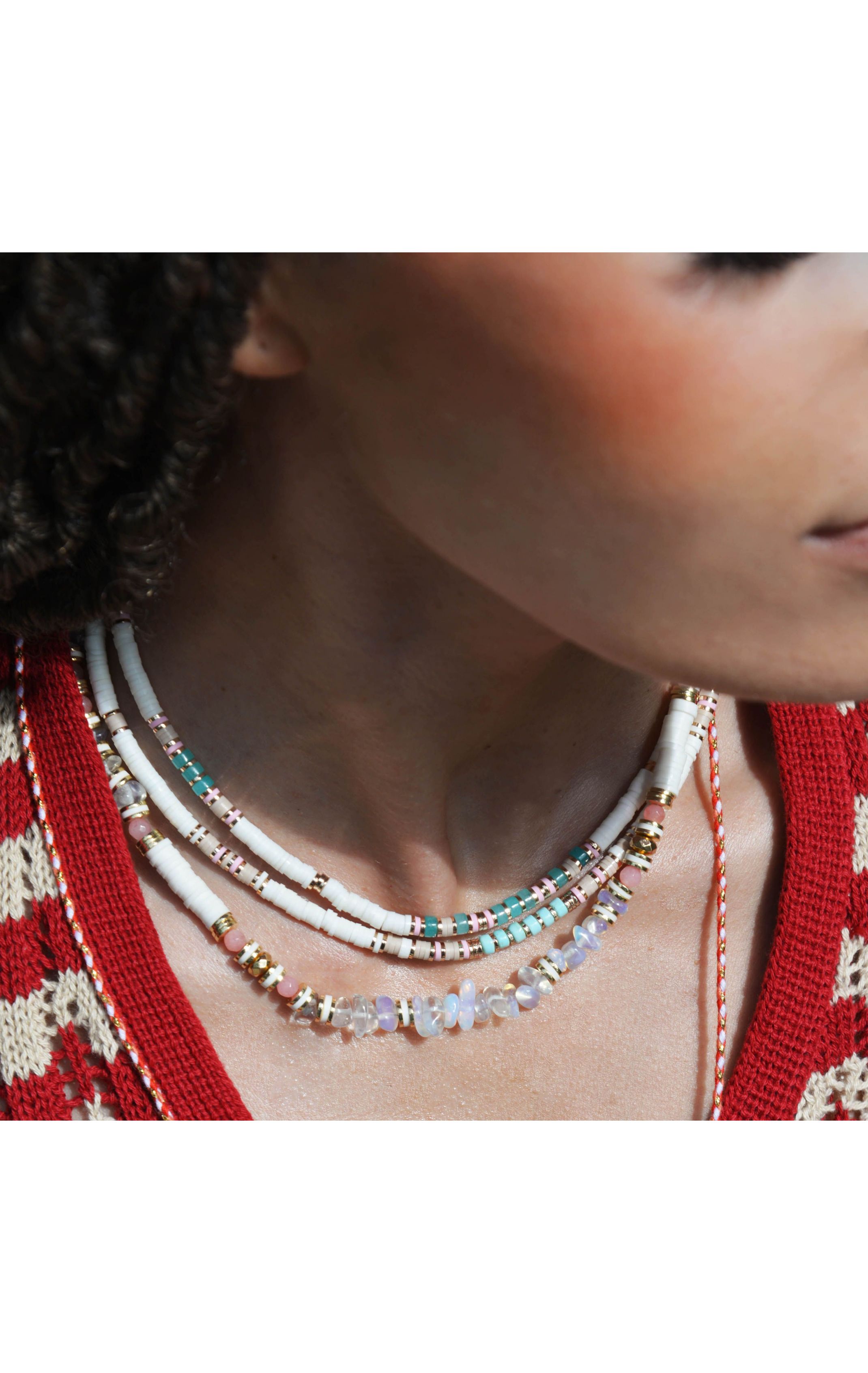  Collier Trion Blanc