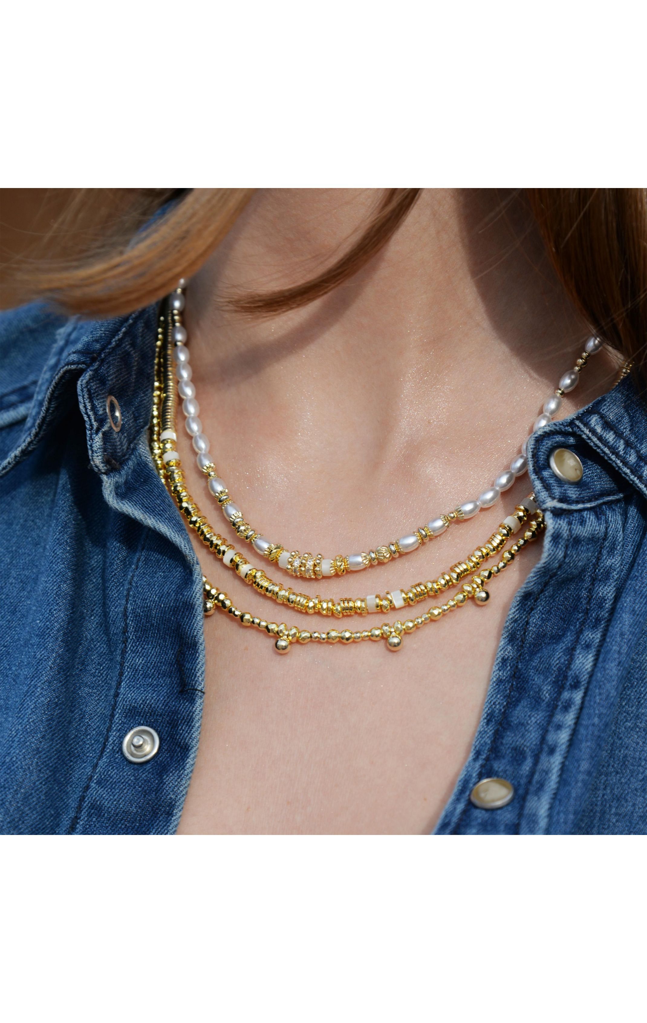  Collier Trion Doré