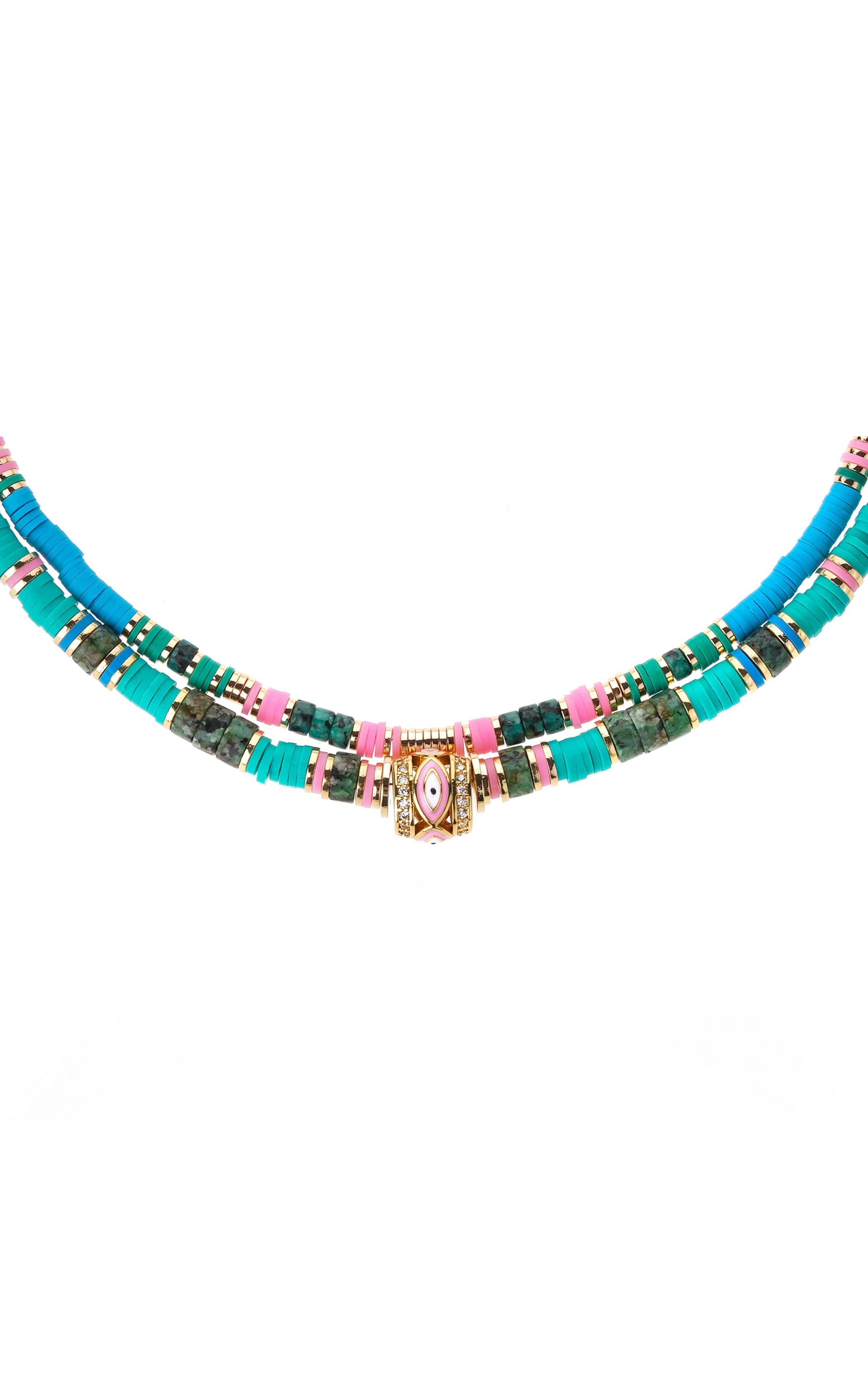  Collier Twinsy Bleu