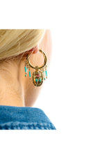  Boucles D'oreilles Valdo Turquoise