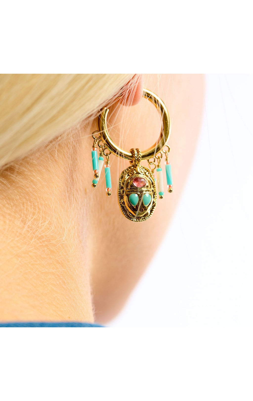  Boucles D'oreilles Valdo Turquoise
