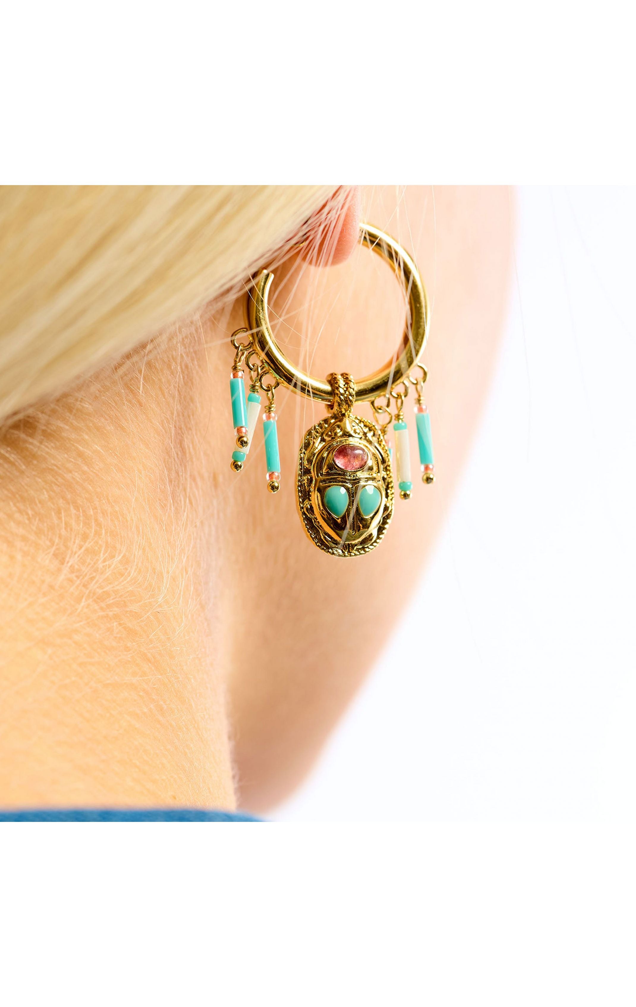  Boucles D'oreilles Valdo Turquoise